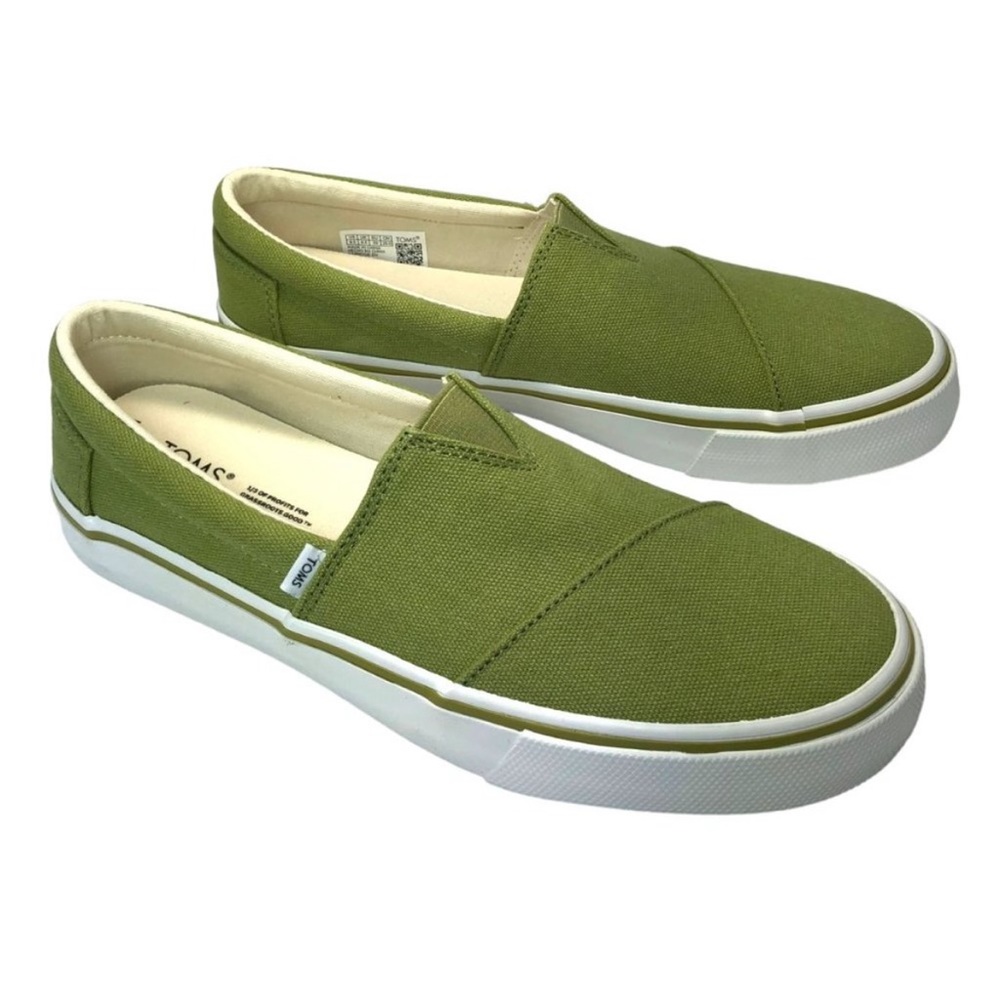 Green Toms shoes